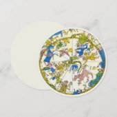 Vintage Himmelfahrt, arabischer Raum, Sternbilder Einladung (Vorne/Hinten)