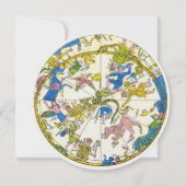 Vintage Himmelfahrt, arabischer Raum, Sternbilder Einladung (Vorderseite)