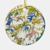 Vintage Himmelfahrt, arabischer Raum, Sternbilder Keramik Ornament (Vorne)