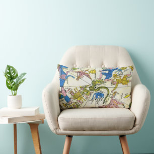 Vintage Himmelfahrt, arabischer Raum, Sternbilder Lendenkissen