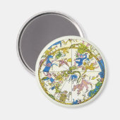 Vintage Himmelfahrt, arabischer Raum, Sternbilder Magnet (Vorderseite/Rückseite)