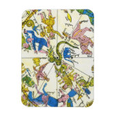 Vintage Himmelfahrt, arabischer Raum, Sternbilder Magnet (Vertikal)