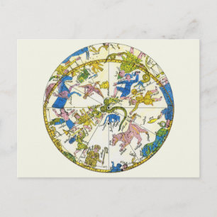 Vintage Himmelfahrt, arabischer Raum, Sternbilder Postkarte