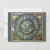 Vintage Himmelsastronomie der Nordkonstellation Einladung (Vorderseite)