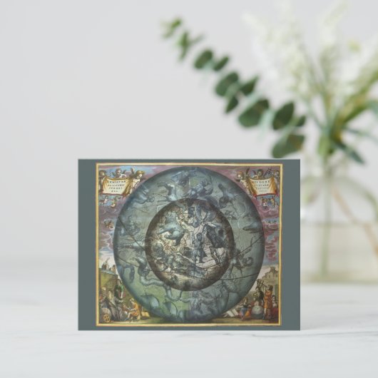 Vintage Himmelsastronomie der Nordkonstellation Einladung (Stehend Vorderseite)