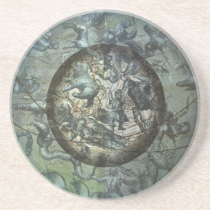 Vintage Himmelsastronomie der Nordkonstellation Getränkeuntersetzer