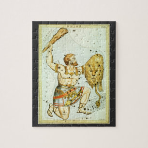 Vintage Himmelsastronomie, Orion-Konstellation Puzzle