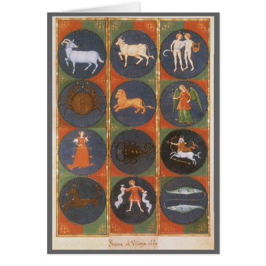 Vintage Himmelskarte, astrologische Zodiakarte, 14 (Vorne)