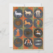 Vintage Himmelskarte, astrologische Zodiakarte, 14 (Vorderseite)