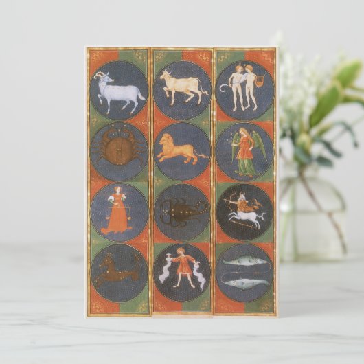 Vintage Himmelskarte, astrologische Zodiakarte, 14 (Stehend Vorderseite)