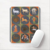 Vintage Himmelskarte, astrologische Zodiakarte, 14 Mousepad (Mit Mouse)