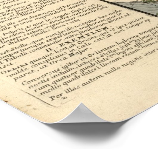 Vintage Himmelskarte Cetus Aquarius Andromeda Poster (Ecke)