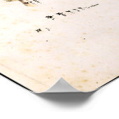 Vintage Himmelskarte Poster (Ecke)