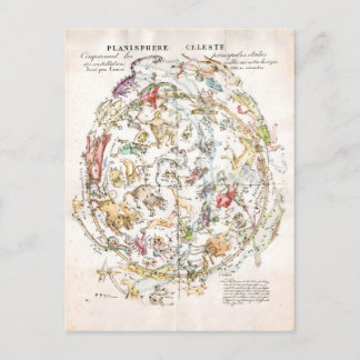 Vintage Himmelskarte Postkarte