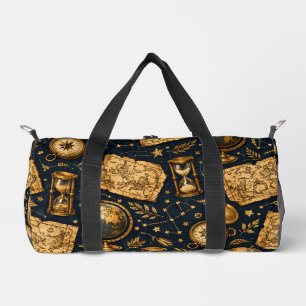 Vintage-Himmelskarte und Astronomie-Muster Duffle Bag