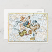 Vintage Himmelskonstellation Postkarte (Vorne/Hinten)