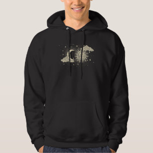 Vintage Himmelssonne und Mondastrologie Mondphas Hoodie
