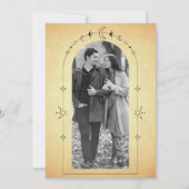 Vintage Himmelsstars Schwarzer Mond Brautparty Einladung (Rückseite)