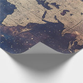 Vintage Himmelsweltkarte (11) Geschenkpapier (Ecke)