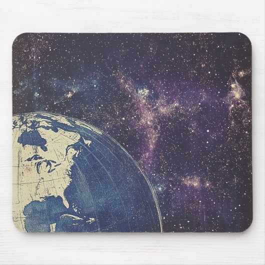 Vintage Himmelsweltkarte (1) Mousepad (Vorne)