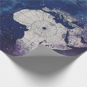 Vintage Himmelsweltkarte (2) Geschenkpapier (Ecke)