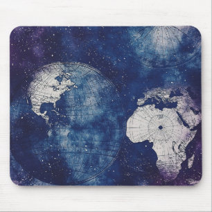 Vintage Himmelsweltkarte (2) Mousepad