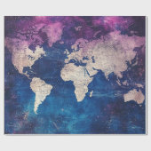 Vintage Himmelsweltkarte (4) Geschenkpapier (Flach)