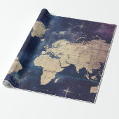 Vintage Himmelsweltkarte (7) Geschenkpapier (Ungerollt)