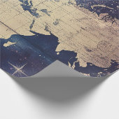 Vintage Himmelsweltkarte (7) Geschenkpapier (Ecke)