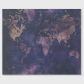 Vintage Himmelsweltkarte (9) Geschenkpapier (Flach)