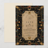 Vintage-Himmlische-Renaissance-Hochzeit Save The Date (Vorne/Hinten)