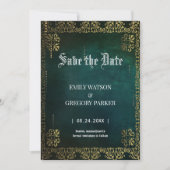 Vintage-Hintergrund Save The Date (Vorderseite)