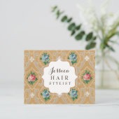 Vintage Hintergrundinformationen Postkarte (Stehend Vorderseite)