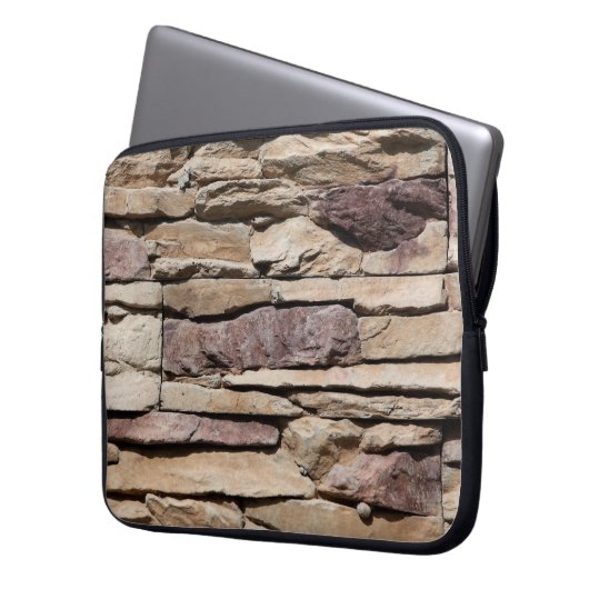 Vintage Hintergrundtextur alter Mauerziegel Laptopschutzhülle (Vorderseite Links)