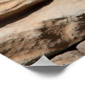 Vintage Hintergrundtextur alter Mauerziegel Poster (Ecke)