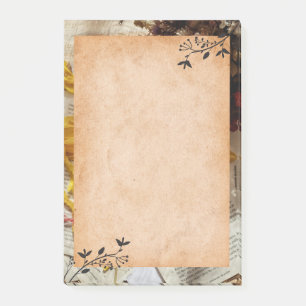 Vintage Hinweise nach dem IT-System Post-it Klebezettel