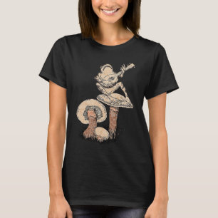 Vintage Hippie Cottagecore Frosch Pilz Saiten G T-Shirt