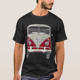 Vintage Hippie Red Micro Bus Van Surf Geschenke au T-Shirt