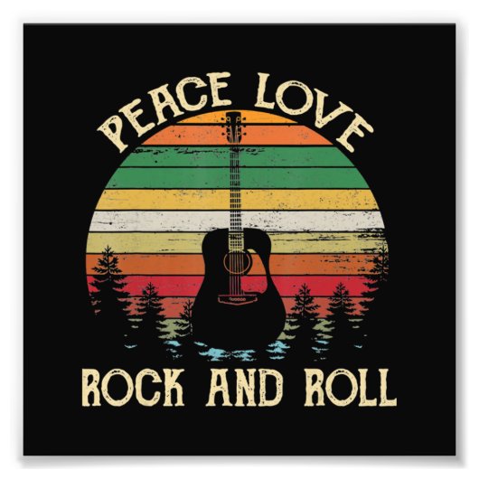 Vintage Hippie Van Blume Bus Liebe Frieden Fotodruck (Vorne)