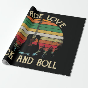 Vintage Hippie Van Blumenbus Frieden Liebe Geschenkpapier