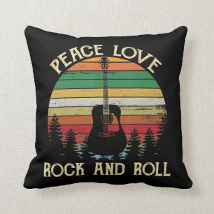 Vintage Hippie Van Blumenbus Frieden Liebe Kissen