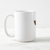 Vintage-Hipster-Fuchs-Kaffeebrüher & Buchleser Kaffeetasse (Links)