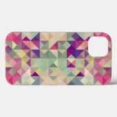 Vintage Hipster Geometrisches Muster. Case-Mate iPhone Hülle (Rückseite (Horizontal))