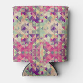 Vintage Hipster Geometrisches Muster. Dosenkühler (Vorderseite)