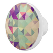 Vintage Hipster-geometrisches Muster Keramikknauf (Rechts)