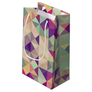 Vintage Hipster-geometrisches Muster Kleine Geschenktüte