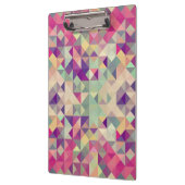 Vintage Hipster-geometrisches Muster Klemmbrett (Links)