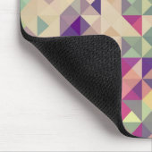 Vintage Hipster-geometrisches Muster Mousepad (Ecke)