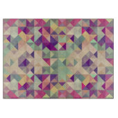 Vintage Hipster-geometrisches Muster Schneidebrett (Vorderseite)