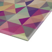 Vintage Hipster-geometrisches Muster Schneidebrett (Ecke)